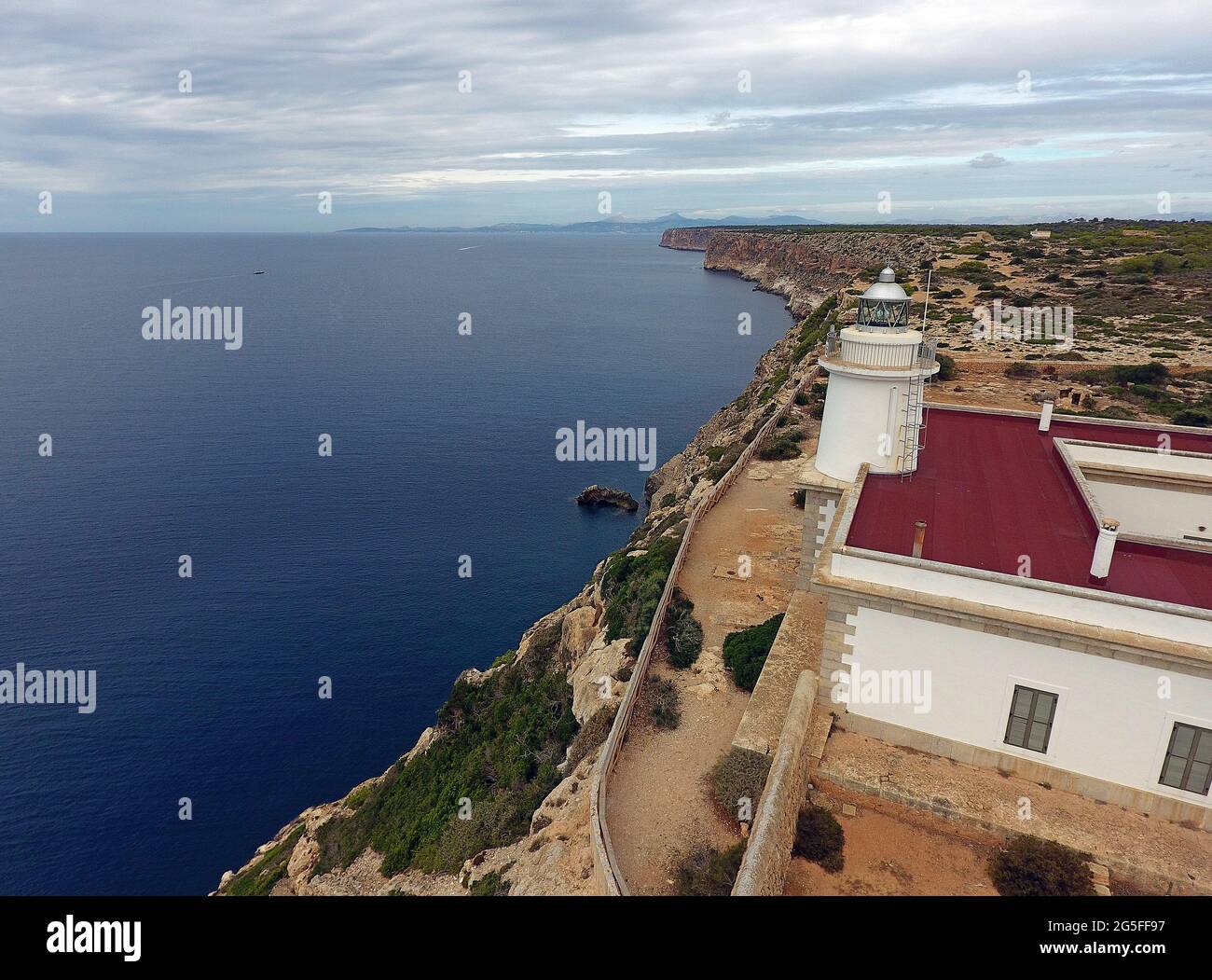 Cap Blanc Mallorca, Isole Baleari Foto Stock