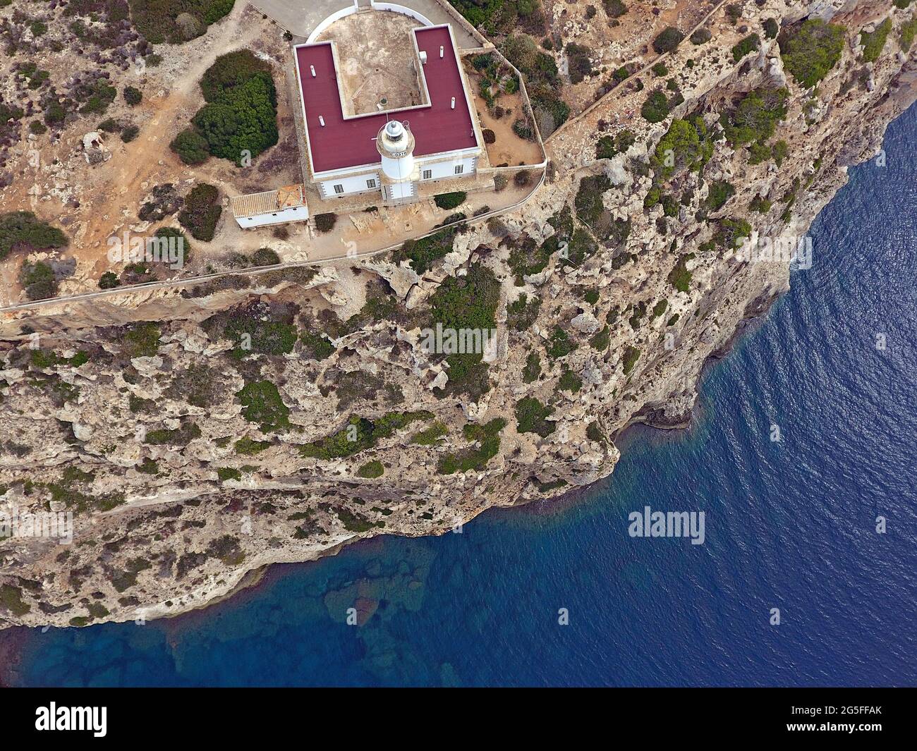 Cap Blanc Mallorca, Isole Baleari Foto Stock