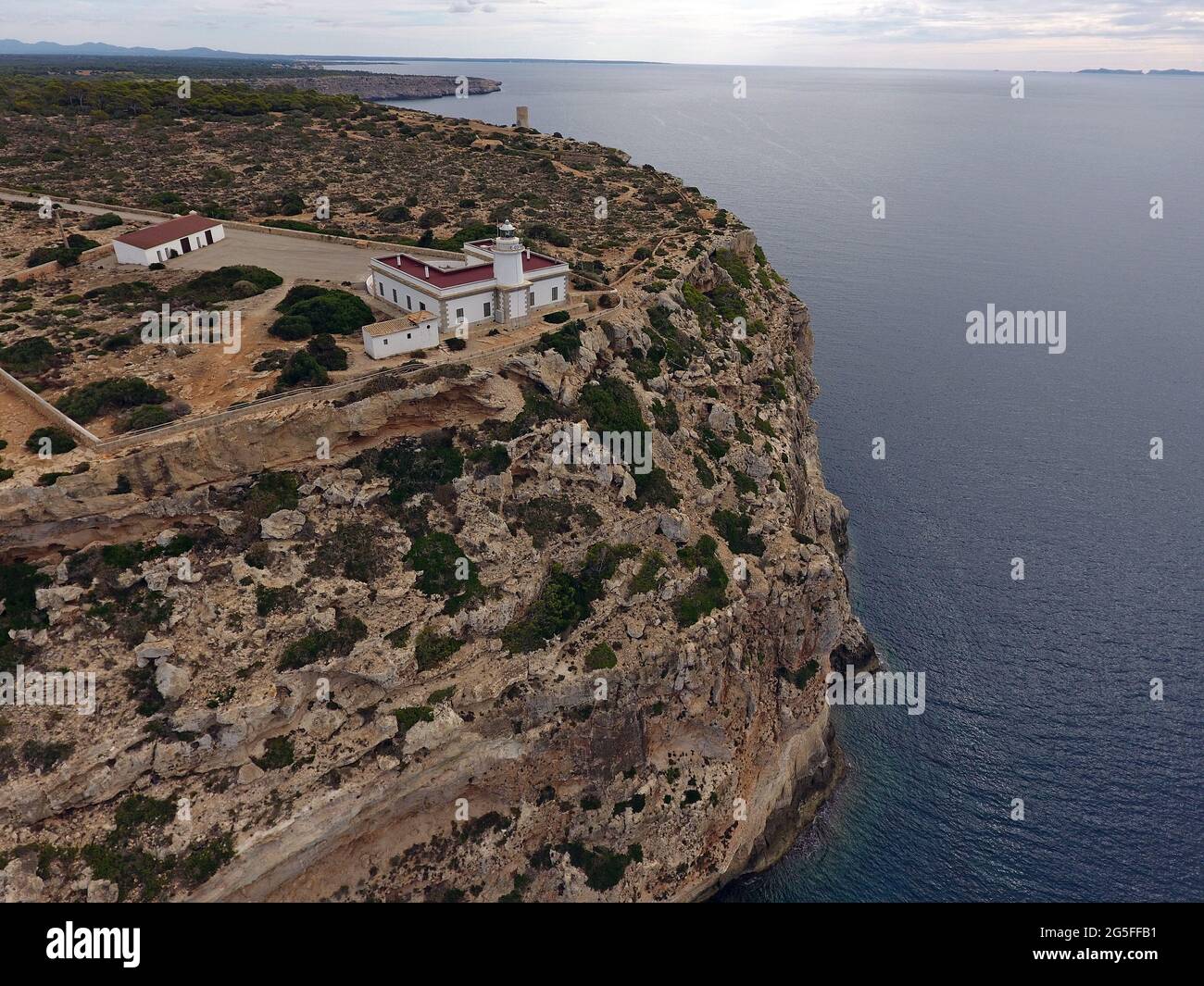Cap Blanc Mallorca, Isole Baleari Foto Stock