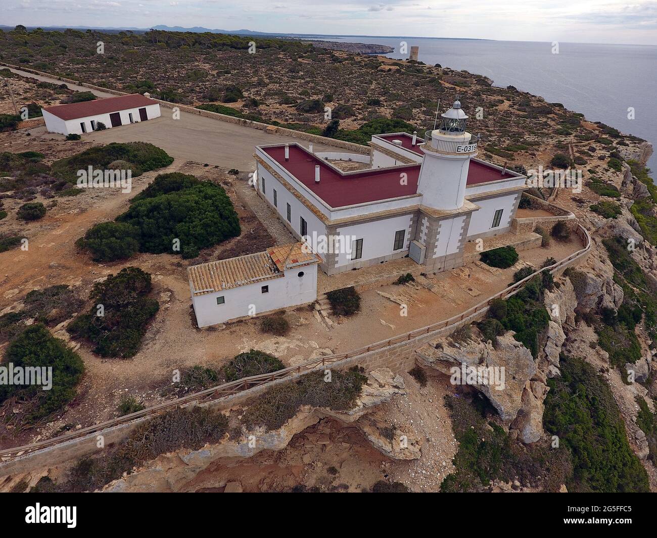 Cap Blanc Mallorca, Isole Baleari Foto Stock