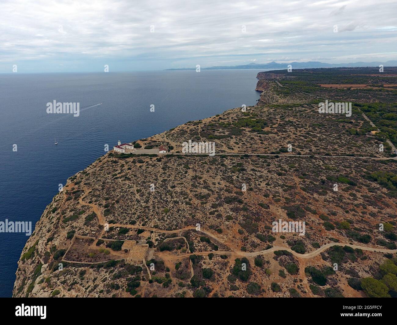 Cap Blanc Mallorca, Isole Baleari Foto Stock