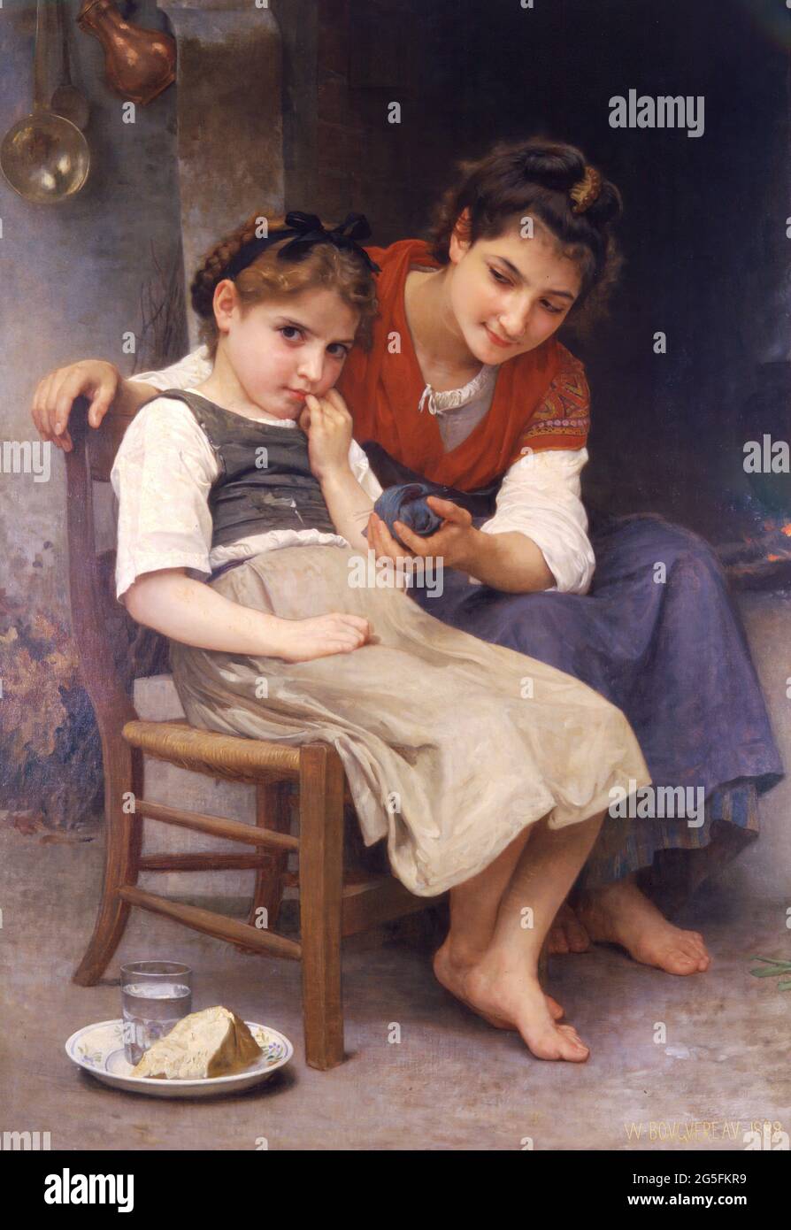 William-Adolphe Bouguereau (1825-1905) - piccolo sulco 1888 Foto Stock