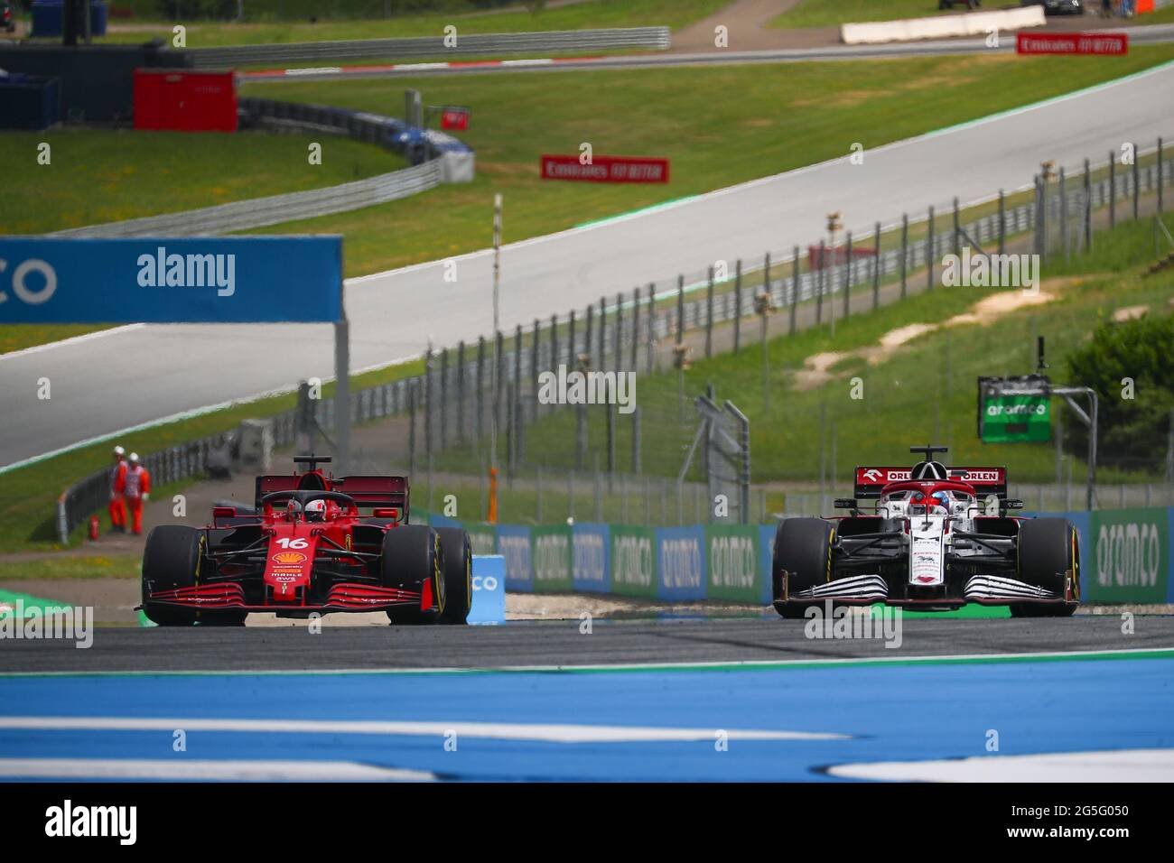 16 Charles Leclerc, Scuderia Ferrari. Formula 1 Campionato del mondo 2021, GP di Stiria 2021, 24-27 giugno 2021 Foto Stock