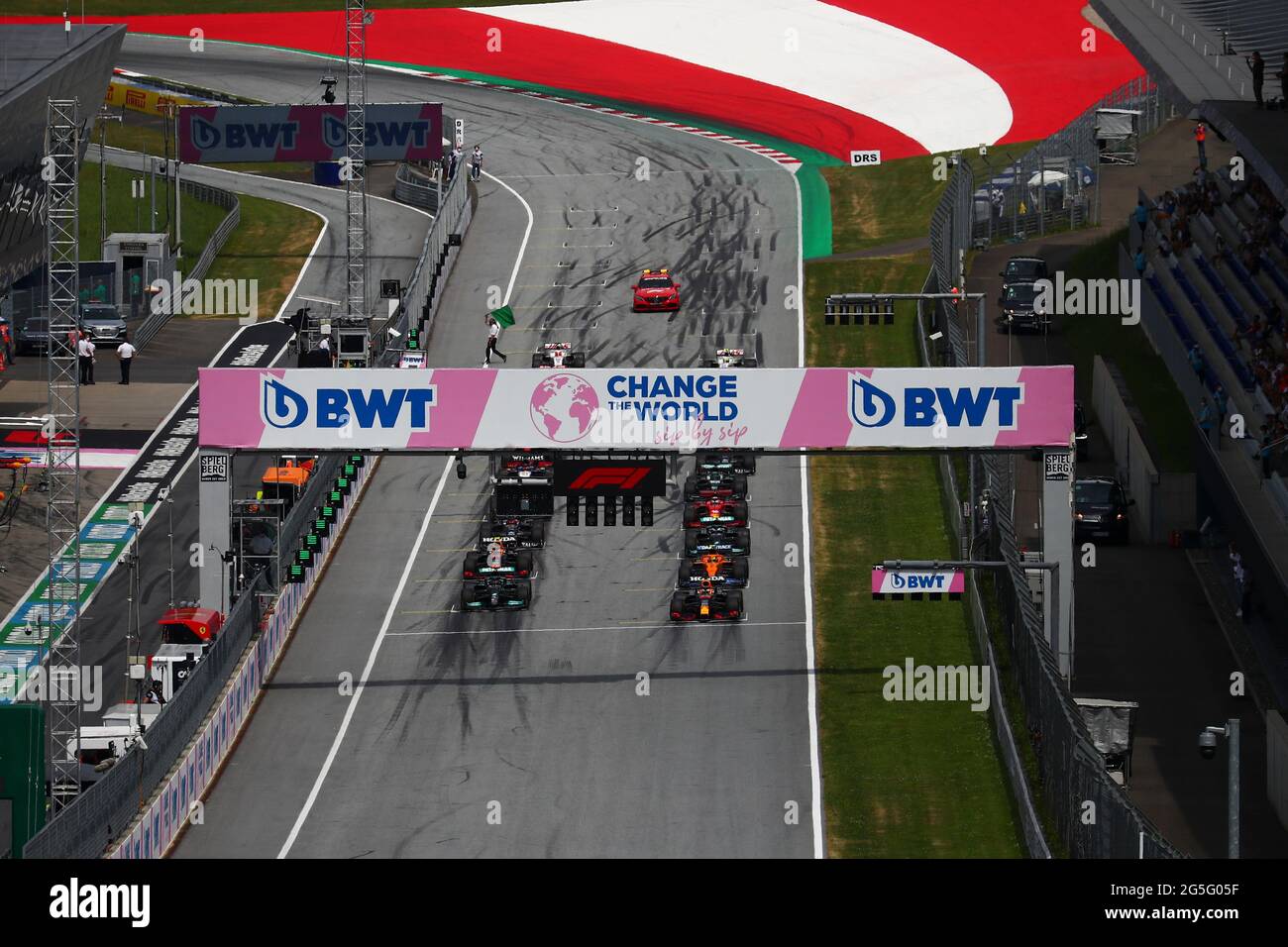 Inizia il GP di Stiria 2021, campionato del mondo di Formula 1 2021, 24-27 giugno 2021 Foto Stock