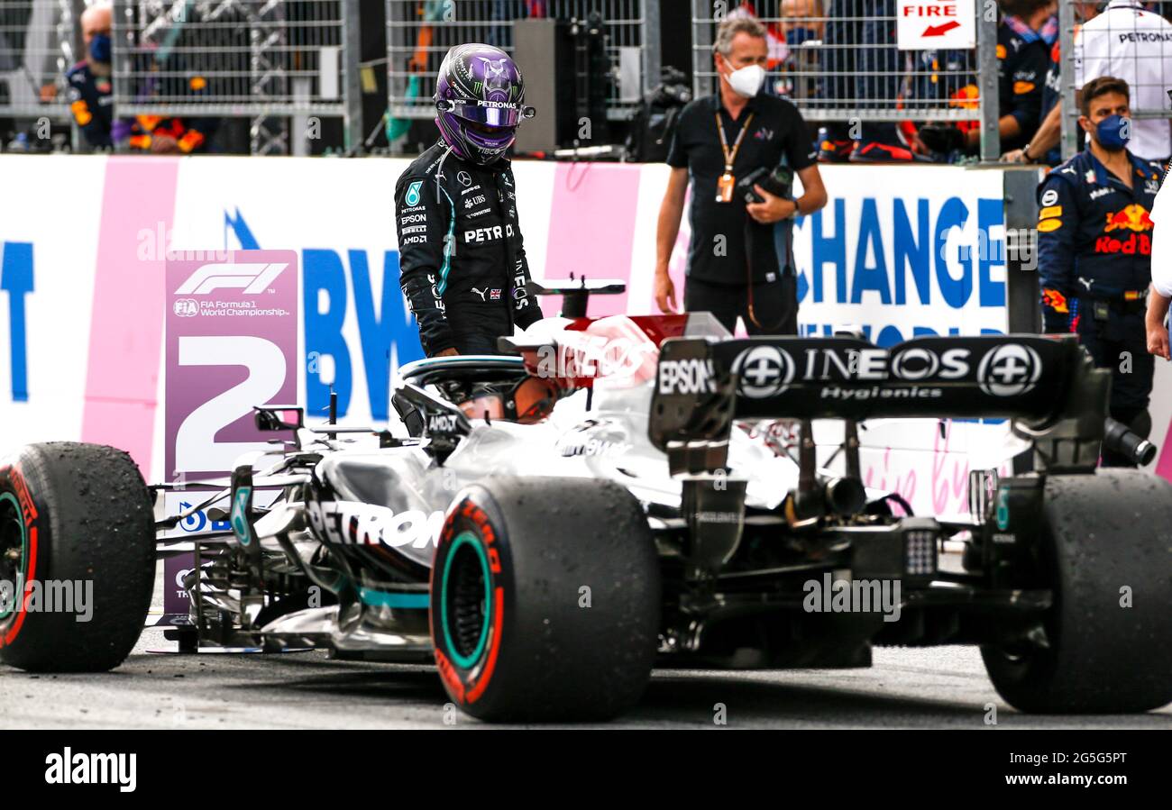 Spielberg, Austria. 27 Giugno 2021. 44 Lewis Hamilton (GBR, Mercedes-AMG Petronas F1 Team), Gran Premio di F1 della Stiria al Red Bull Ring il 27 giugno 2021 a Spielberg, Austria. (Foto di HOCH ZWEI) Credit: dpa/Alamy Live News Foto Stock