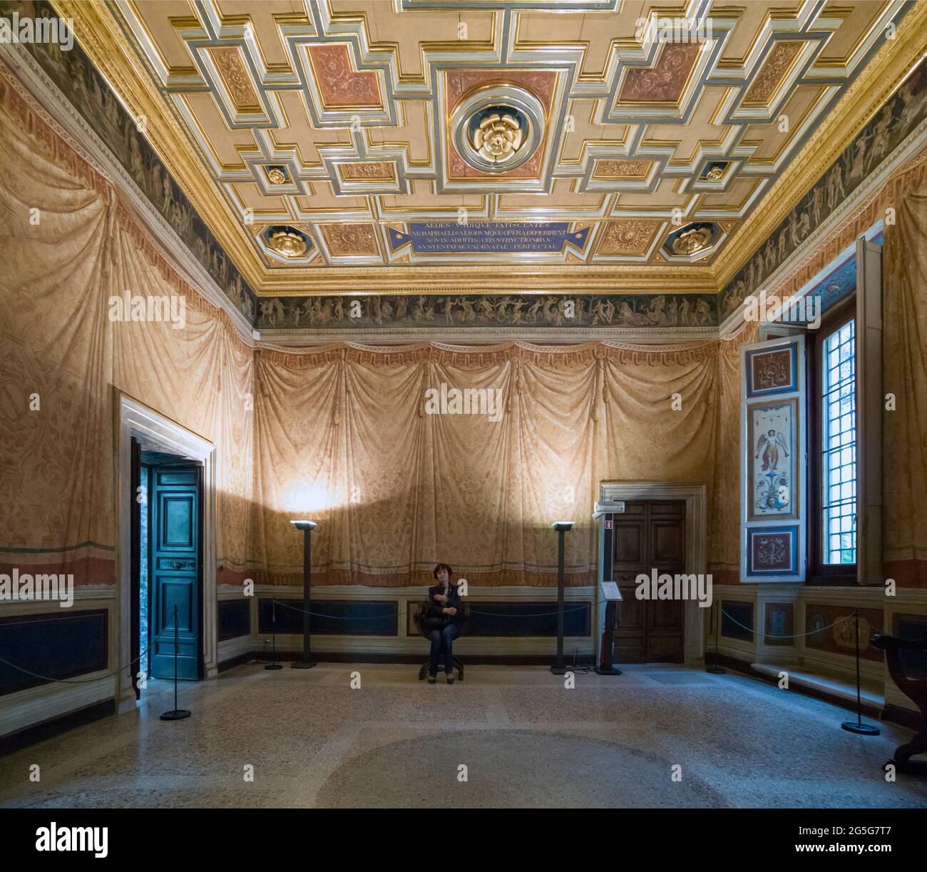 ROMA, ITALIA - APRILE 15 2018 : interno di Villa Farnesina. Foto Stock