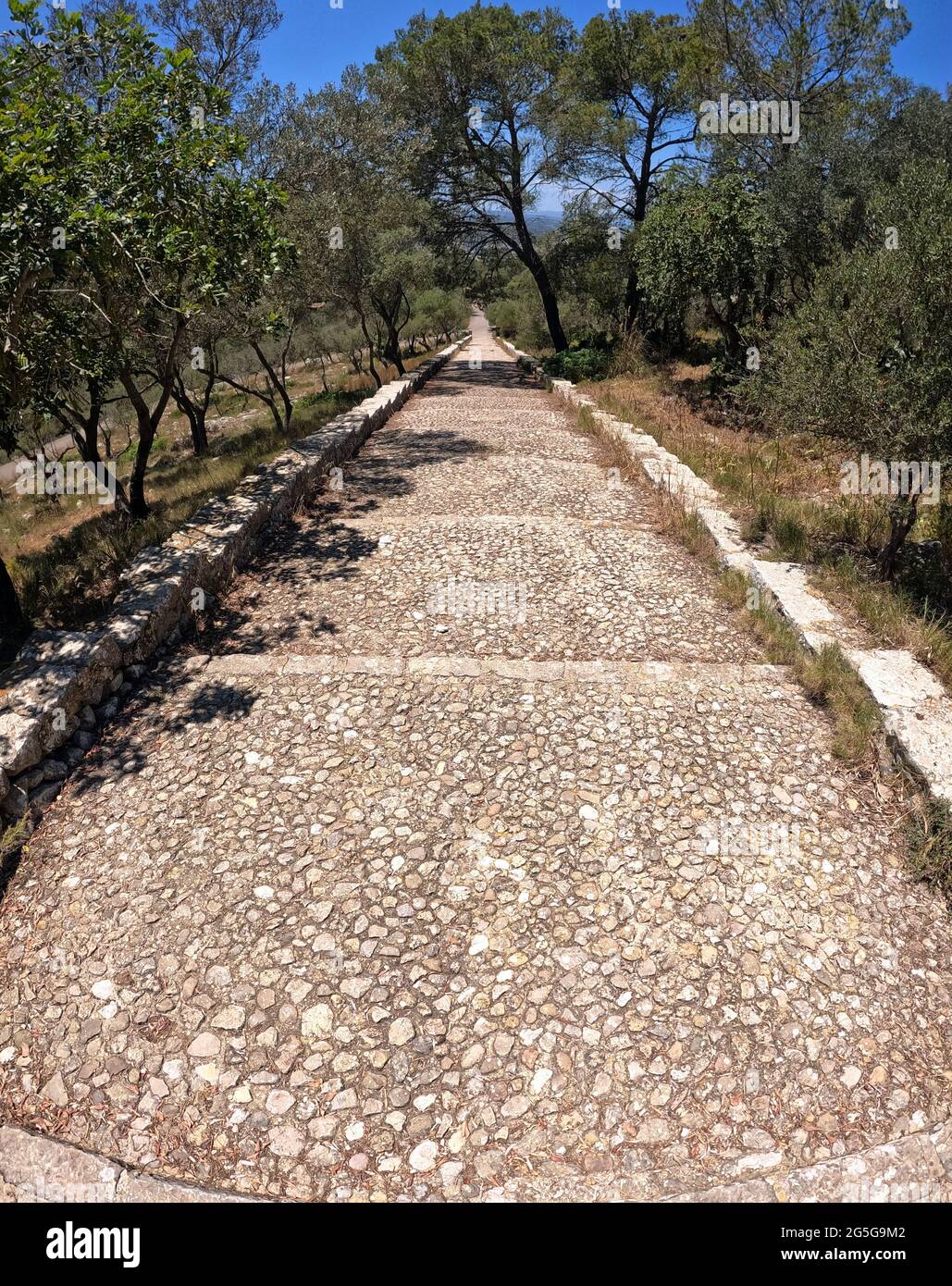 Puig de Santa Magdalena, Maiorca, Isole Baleari Foto Stock