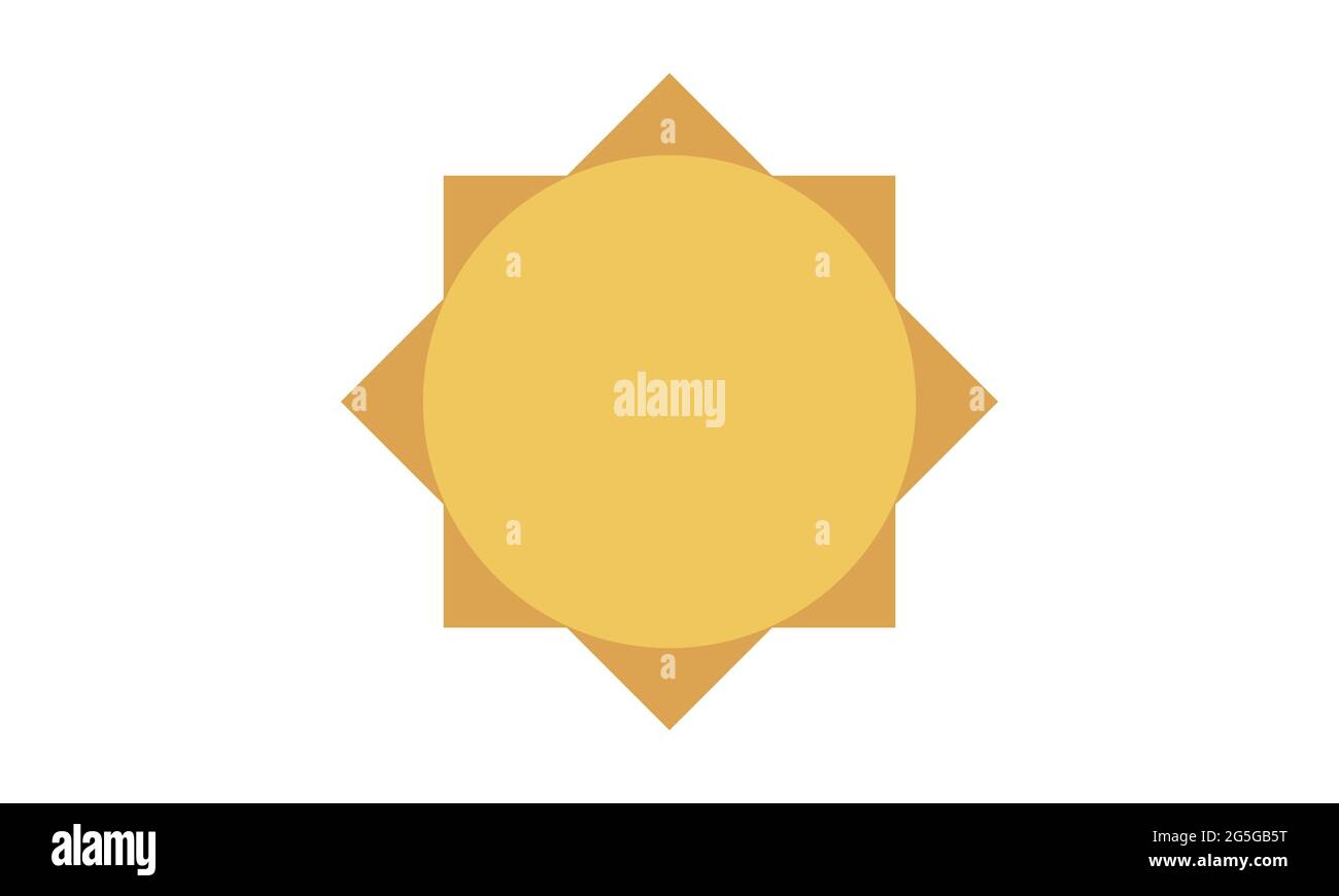 Icona Sun in stile piatto per le applicazioni ui siti web immagine vettoriale a colori Illustrazione Vettoriale