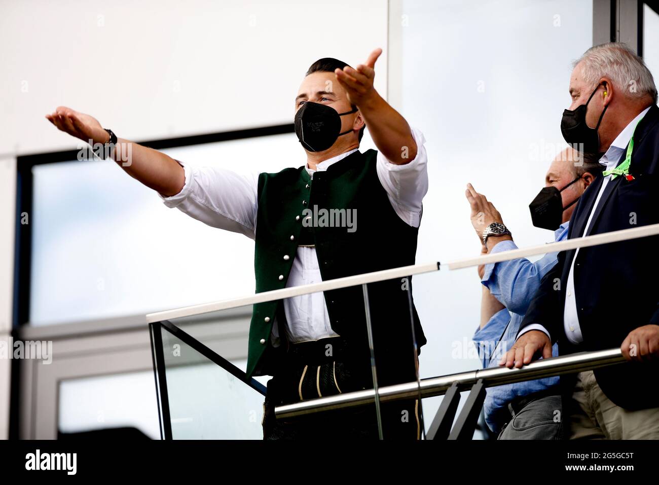 Spielberg, Austria. 27 Giugno 2021. Andreas Gabalier, Gran Premio di F1 della Stiria al Red Bull Ring il 27 giugno 2021 a Spielberg, Austria. (Foto di HOCH ZWEI) Credit: dpa/Alamy Live News Foto Stock