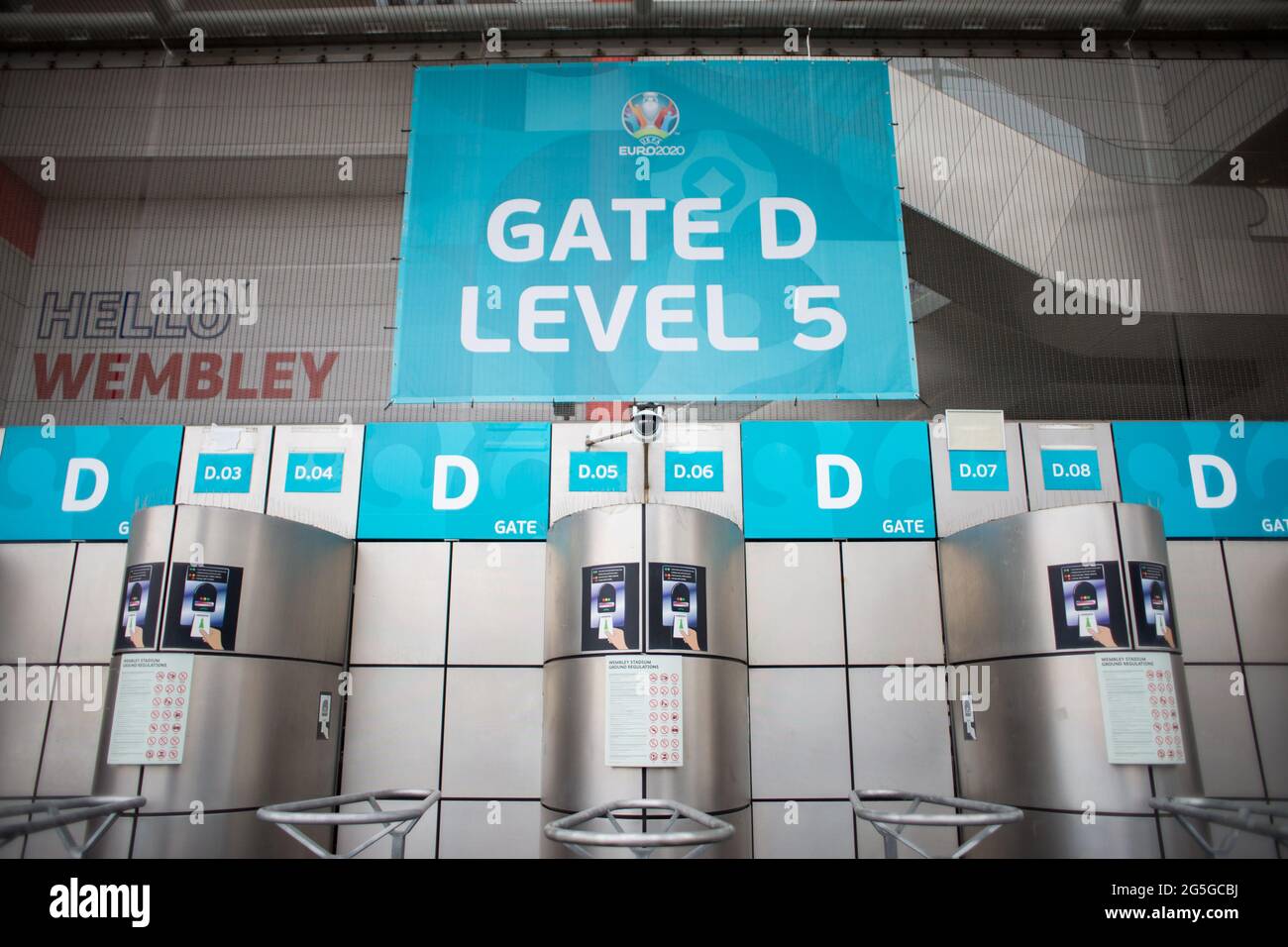 Londra, Regno Unito. 27 Giugno : lo stadio di Wembley nella foto. Foto Stock