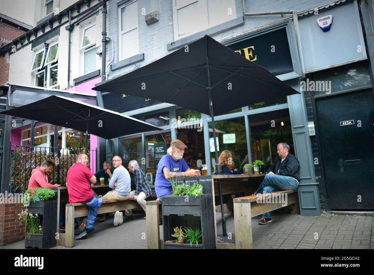 The Beerhouse Ecclesall Road Sheffield South Yorkshire Inghilterra Regno Unito Foto Stock