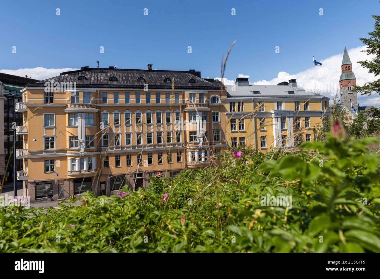 Edificio storico residenziale che mostra lo stile di costruzione della sua epoca Foto Stock