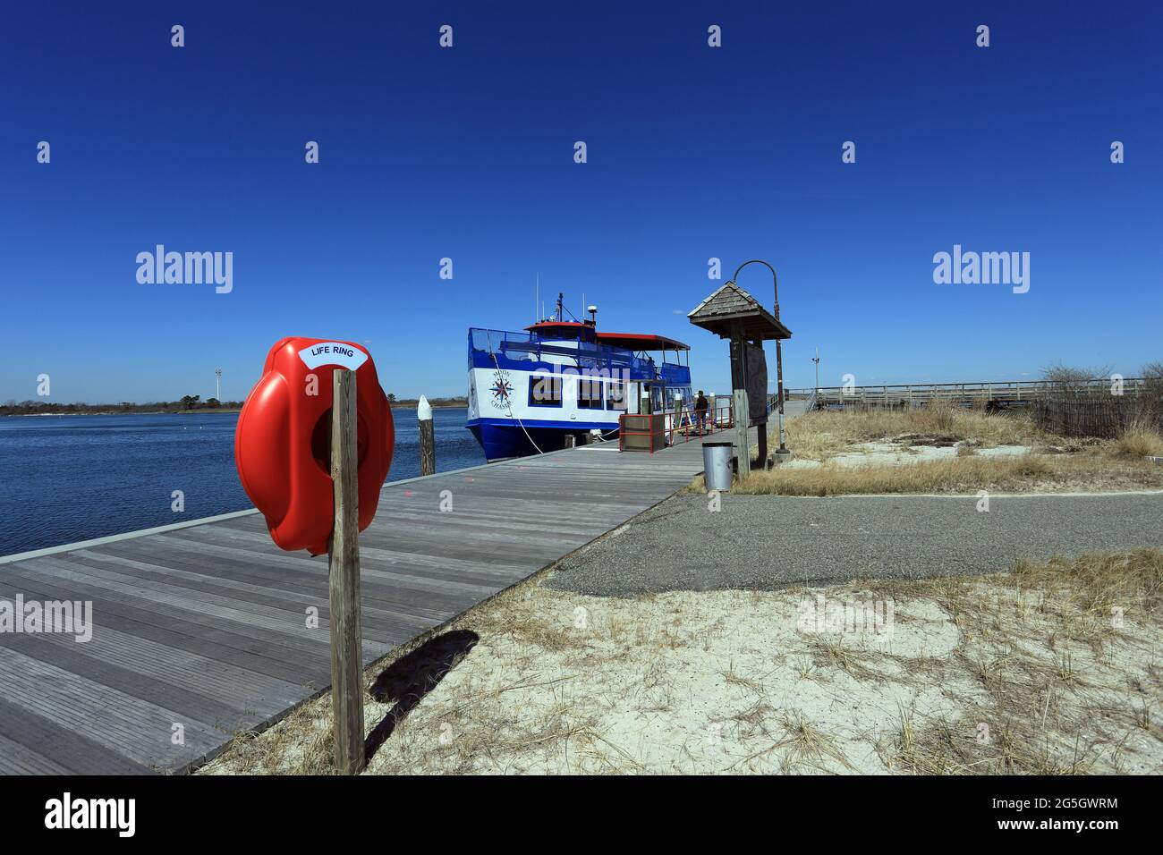 Barca turistica Long Island New York Foto Stock