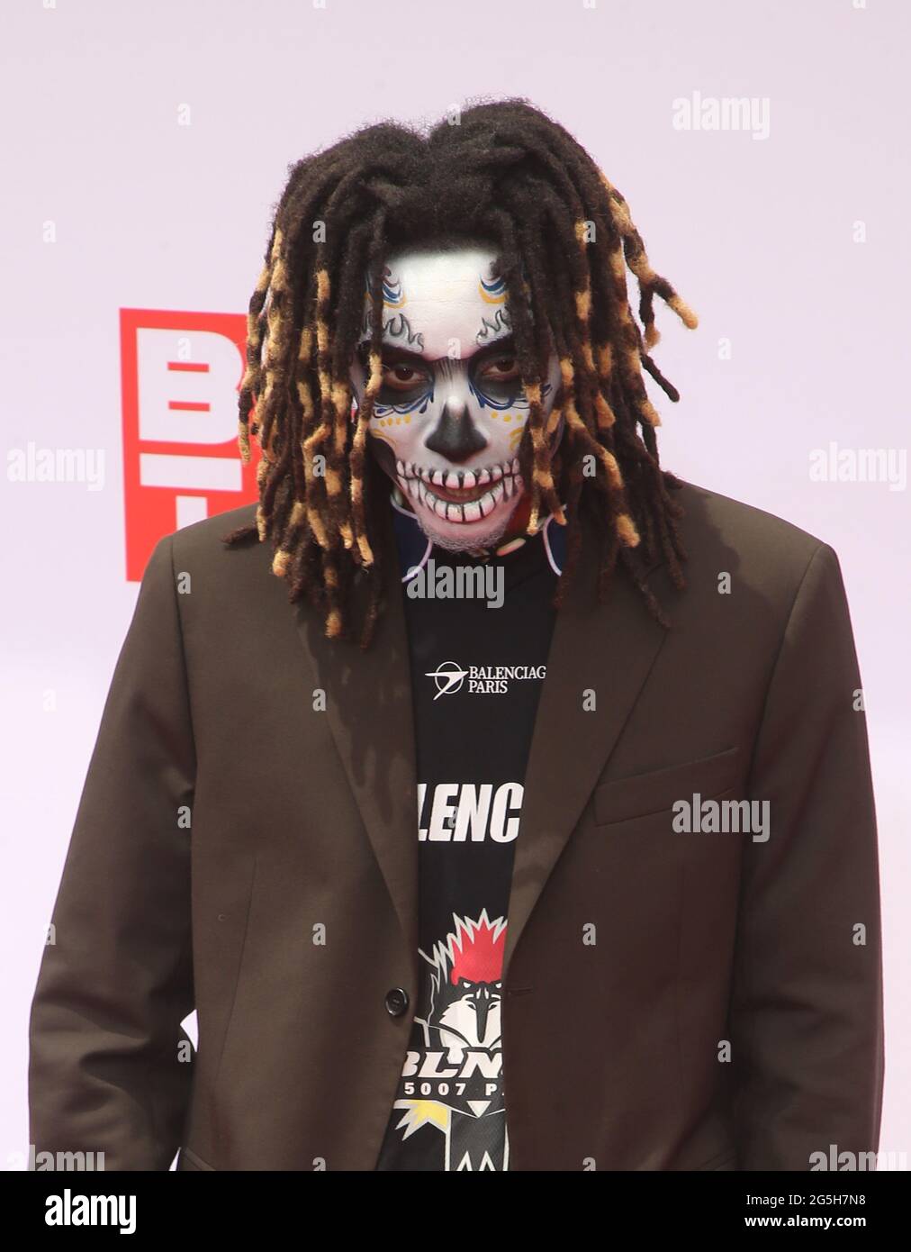 Los Angeles, CA - Giugno 27 - Nota marcato al BET Awards 2021 al Microsoft Theatre di Los Angeles, California, il 27 giugno 2021. Credit: Faye Sadou/MediaPunch Credit: MediaPunch Inc/Alamy Live News Foto Stock