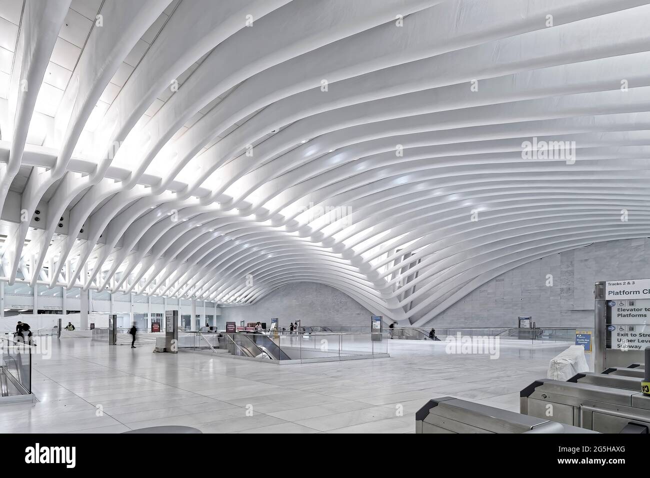 Stazione ferroviaria di Oculus World Trade Center Foto Stock