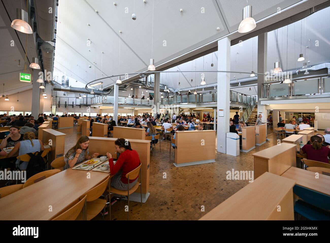 Mensa dell'Università Heinrich Heine di Duesseldorf Foto Stock