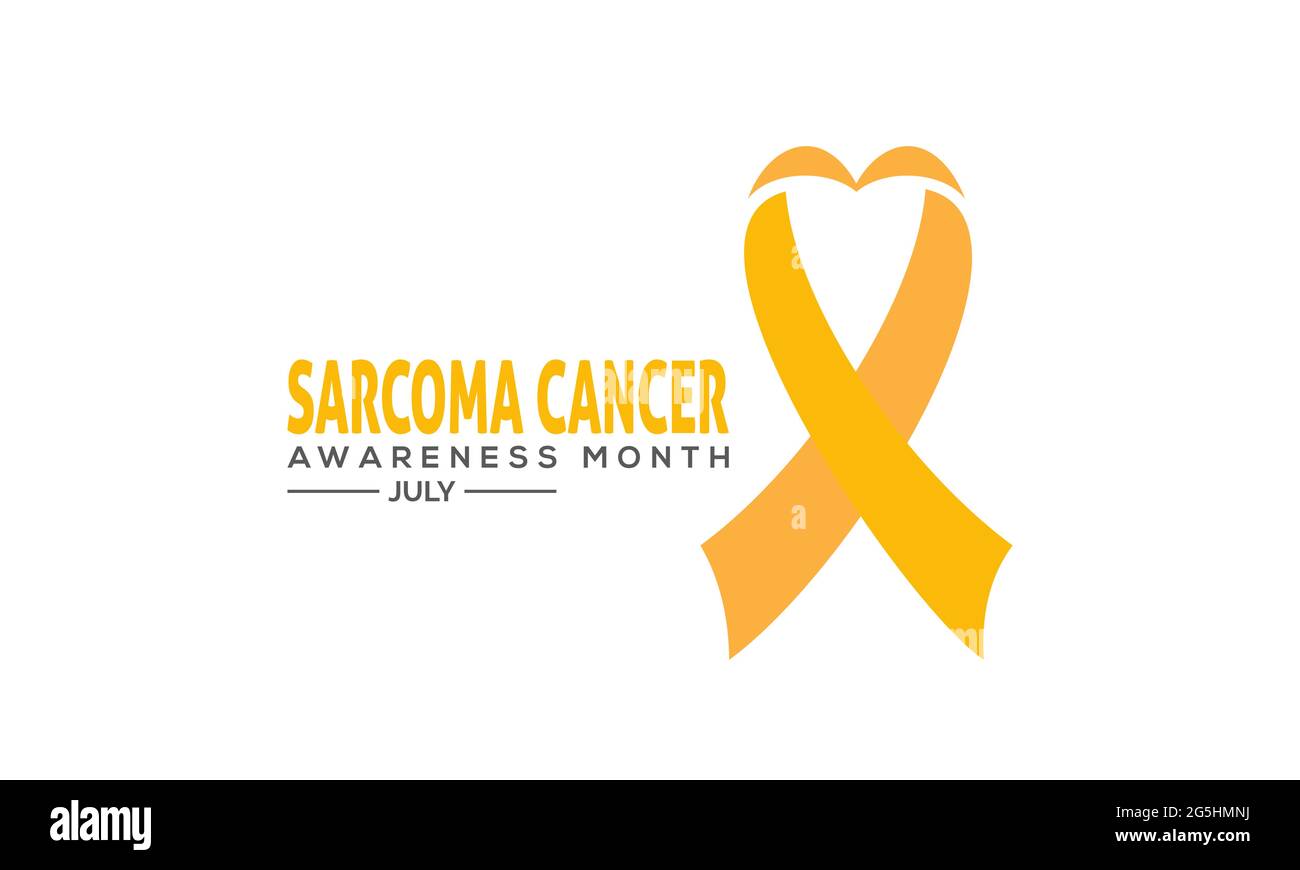 Sarcoma concetto di banner del mese della consapevolezza del cancro osservato ogni luglio. Sfondo del cancro di sarcoma, Banner, Poster, modello di campagna di consapevolezza della scheda. Illustrazione Vettoriale