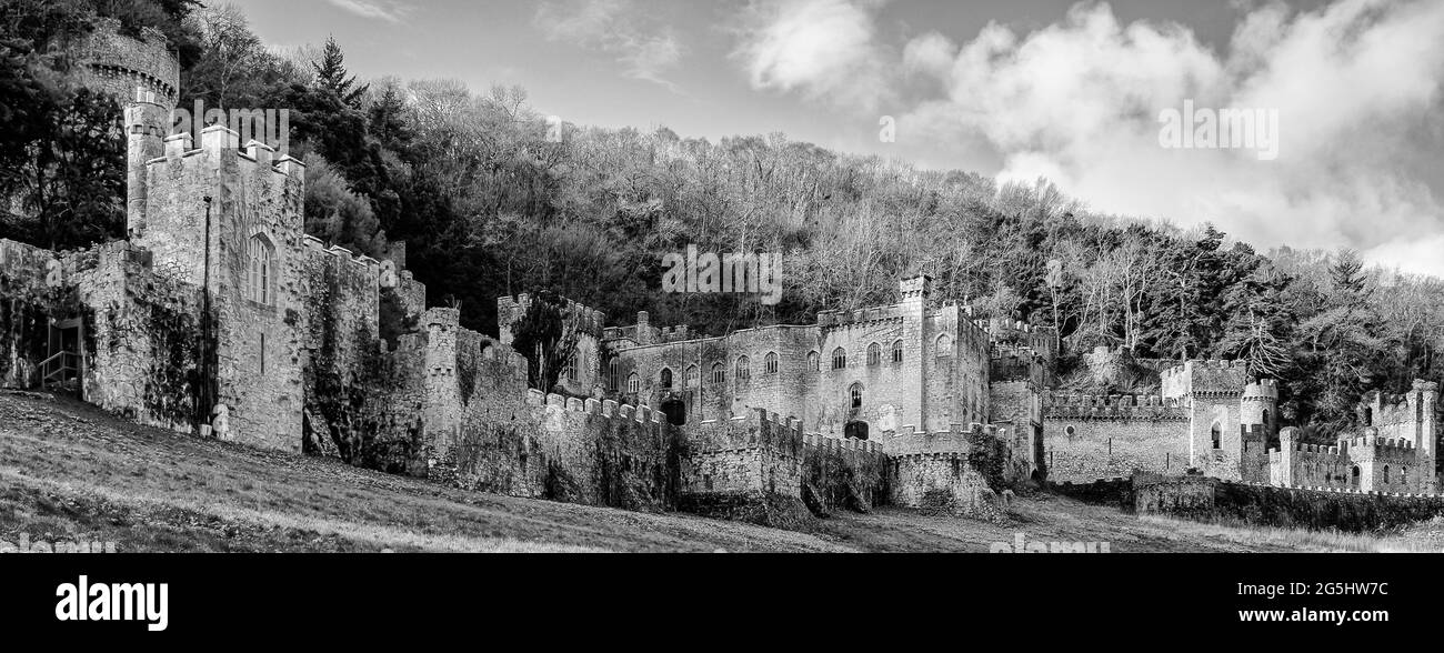 Castello di Gwrych nel Galles del Nord 9888 Foto Stock