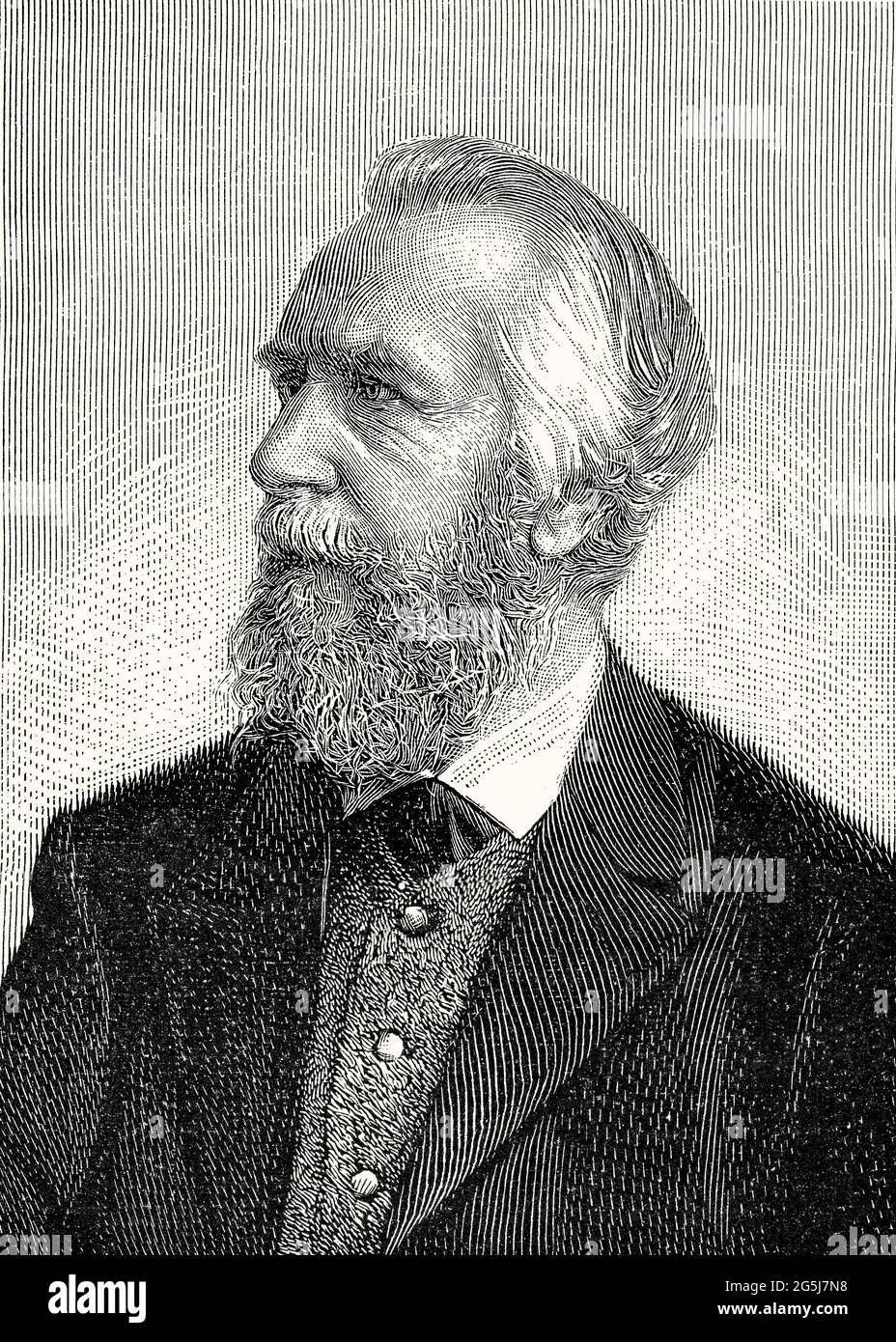 Ernst Heinrich Philipp August Haeckel, 1834 – 1919, zoologo tedesco naturalista Foto Stock