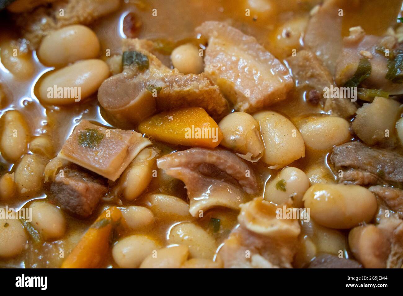 Feijoca serrana piatto tipico portoghese Foto Stock