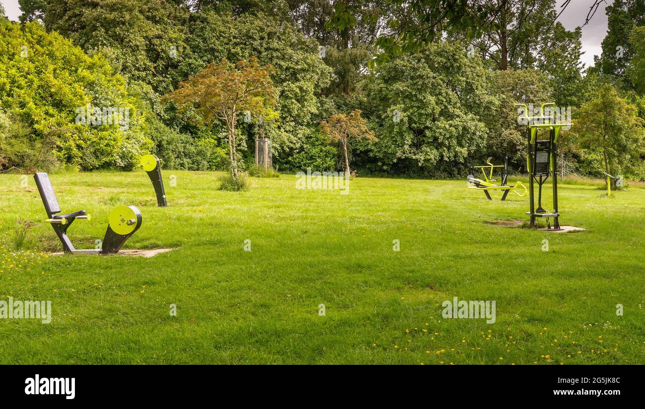 Braidburn Valley Park accessibile a tutti a Edimburgo, Scozia, Regno Unito Foto Stock