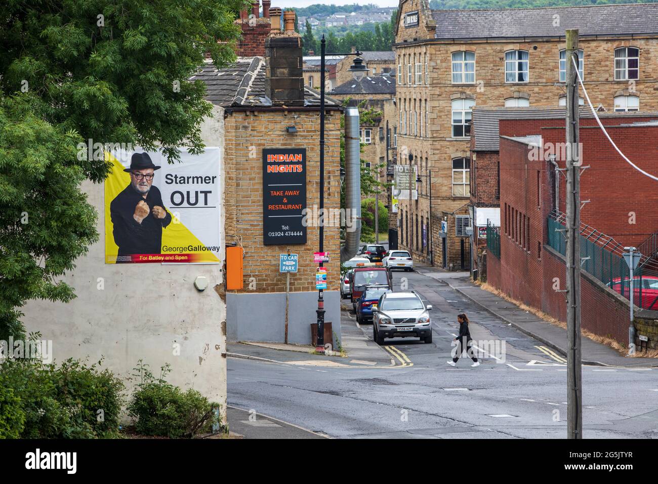 Batley. Batley e Spen by-election 2021 Foto Stock