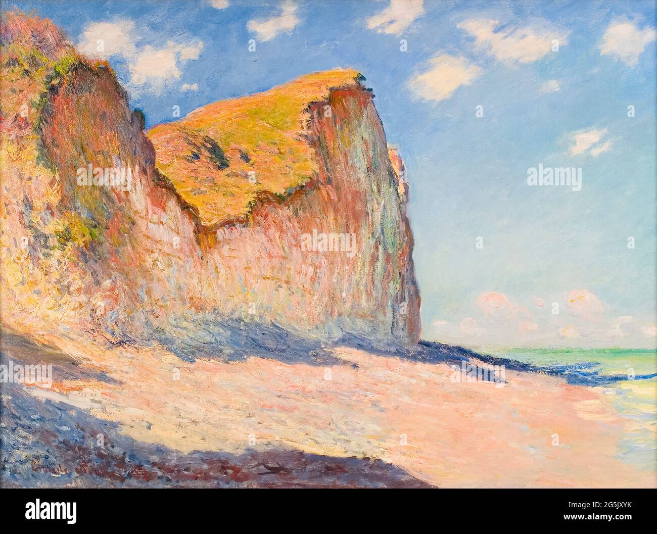 Scogliere vicino Pourville, paesaggio dipinto da Claude Monet, 1882 Foto Stock