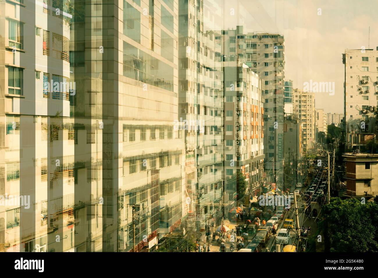 Dhaka, la capitale del Bangladesh Foto Stock