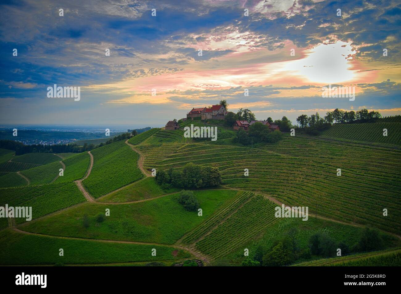 Durbach Schloss Staufenberg Schwarzwald Foresta Nera Germania Foto Stock