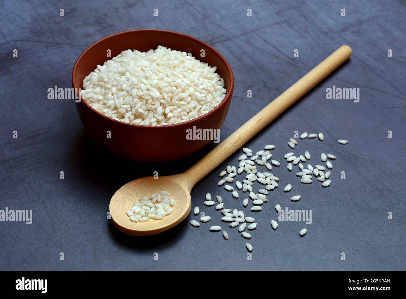 Riso, riso arborio italiano, risotto Foto Stock