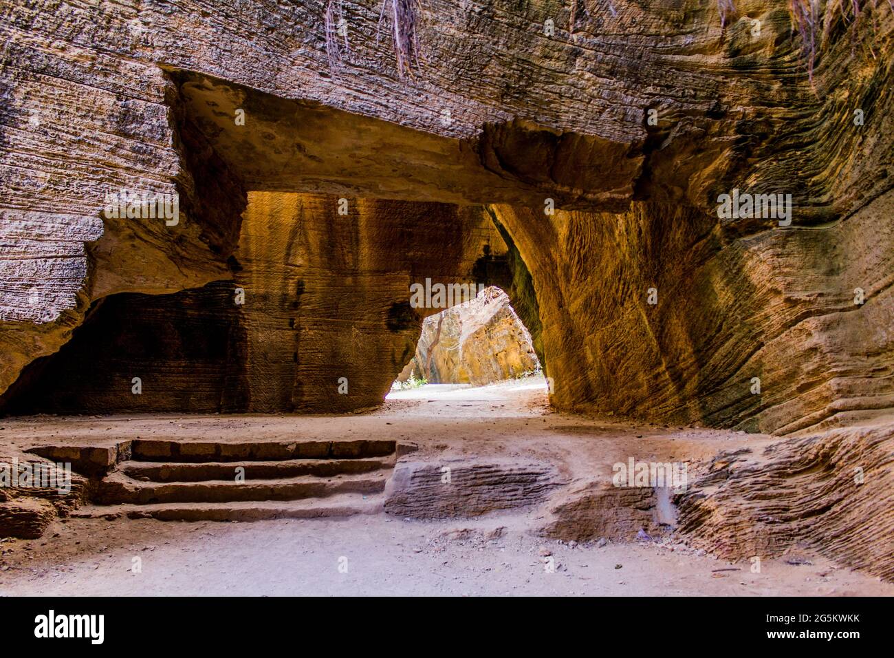 Grotte di Naida, Diu in giornata Foto Stock