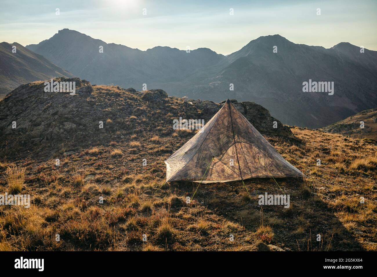 Campeggio nella Hunter-Fryingpan Wilderness, Colorado Foto Stock