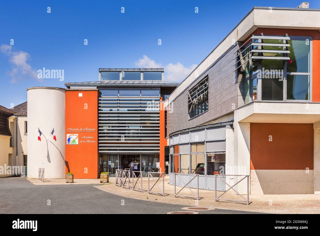 Casa di riposo - Mezieres-en-Brenne, Indre (36), Francia. Foto Stock