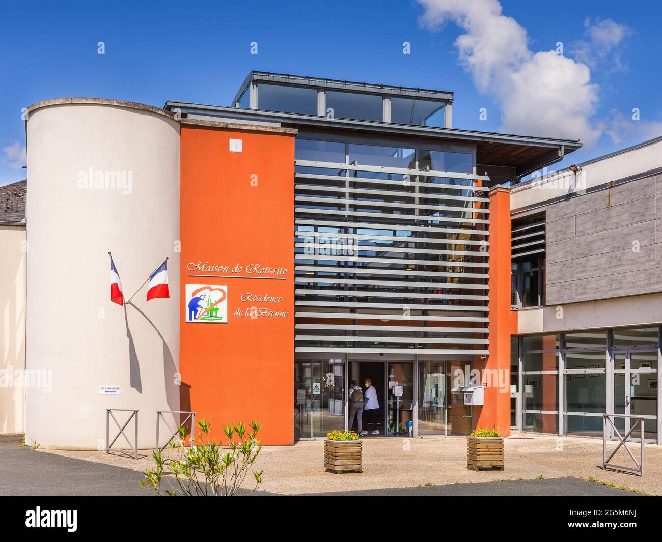 Casa di riposo - Mezieres-en-Brenne, Indre (36), Francia. Foto Stock