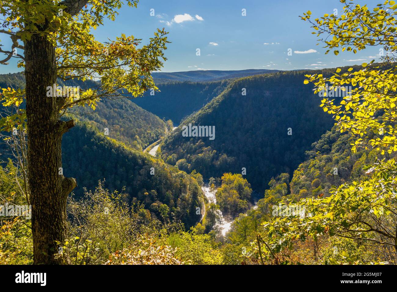 Barbour Rock si affaccia in autunno Foto Stock