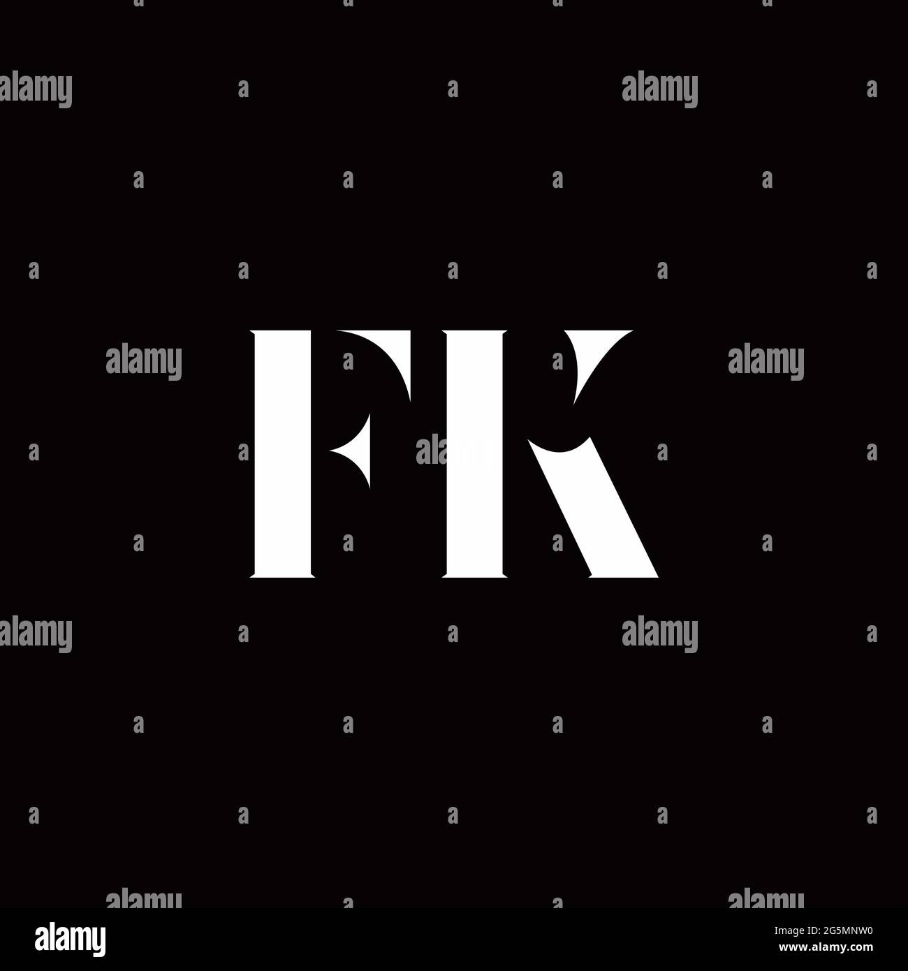 Logo Letter iniziale Logo modello con sfondo oro e nero, icona vettoriale moderno Illustrazione Vettoriale