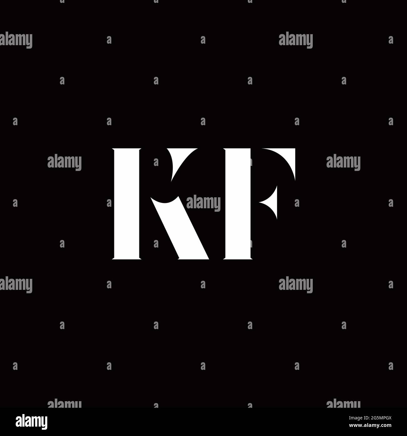 Logo Letter iniziale Logo modello con sfondo oro e nero, icona vettoriale moderno Illustrazione Vettoriale