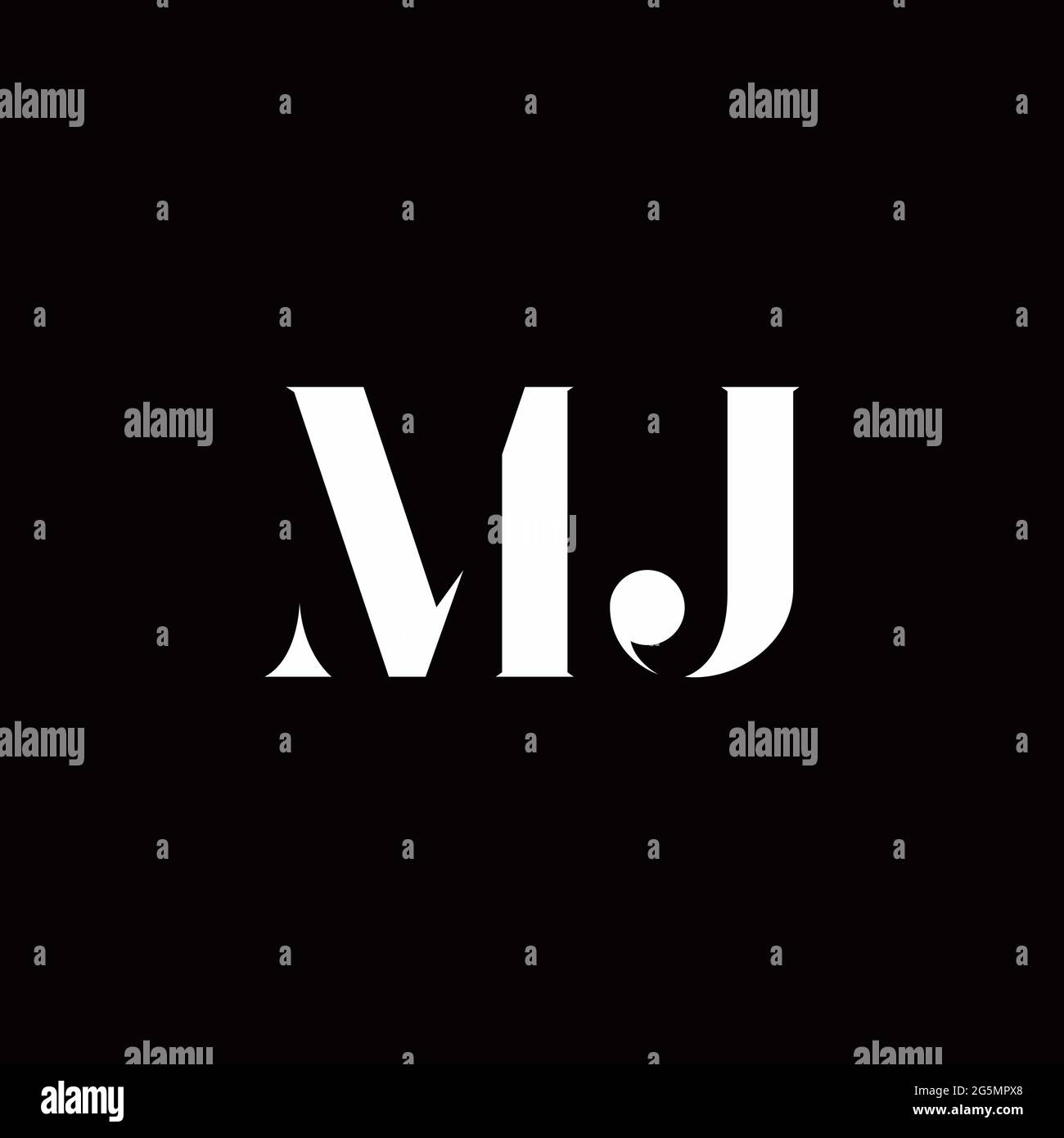 Logo Letter iniziale Logo modello con sfondo oro e nero, icona vettoriale moderno Illustrazione Vettoriale