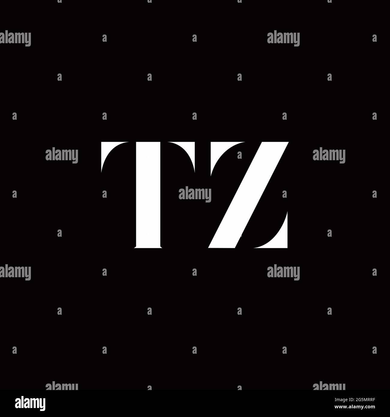 Logo Letter iniziale Logo modello con sfondo oro e nero, icona vettoriale moderno Illustrazione Vettoriale