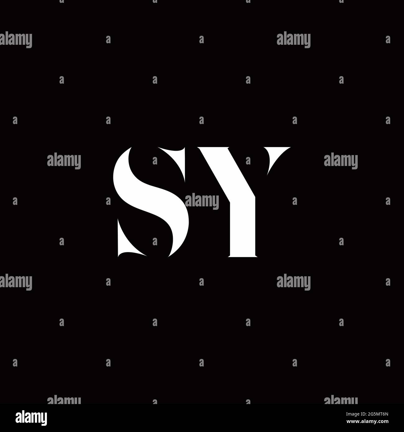 Logo Letter iniziale Logo modello con sfondo oro e nero, icona vettoriale moderno Illustrazione Vettoriale