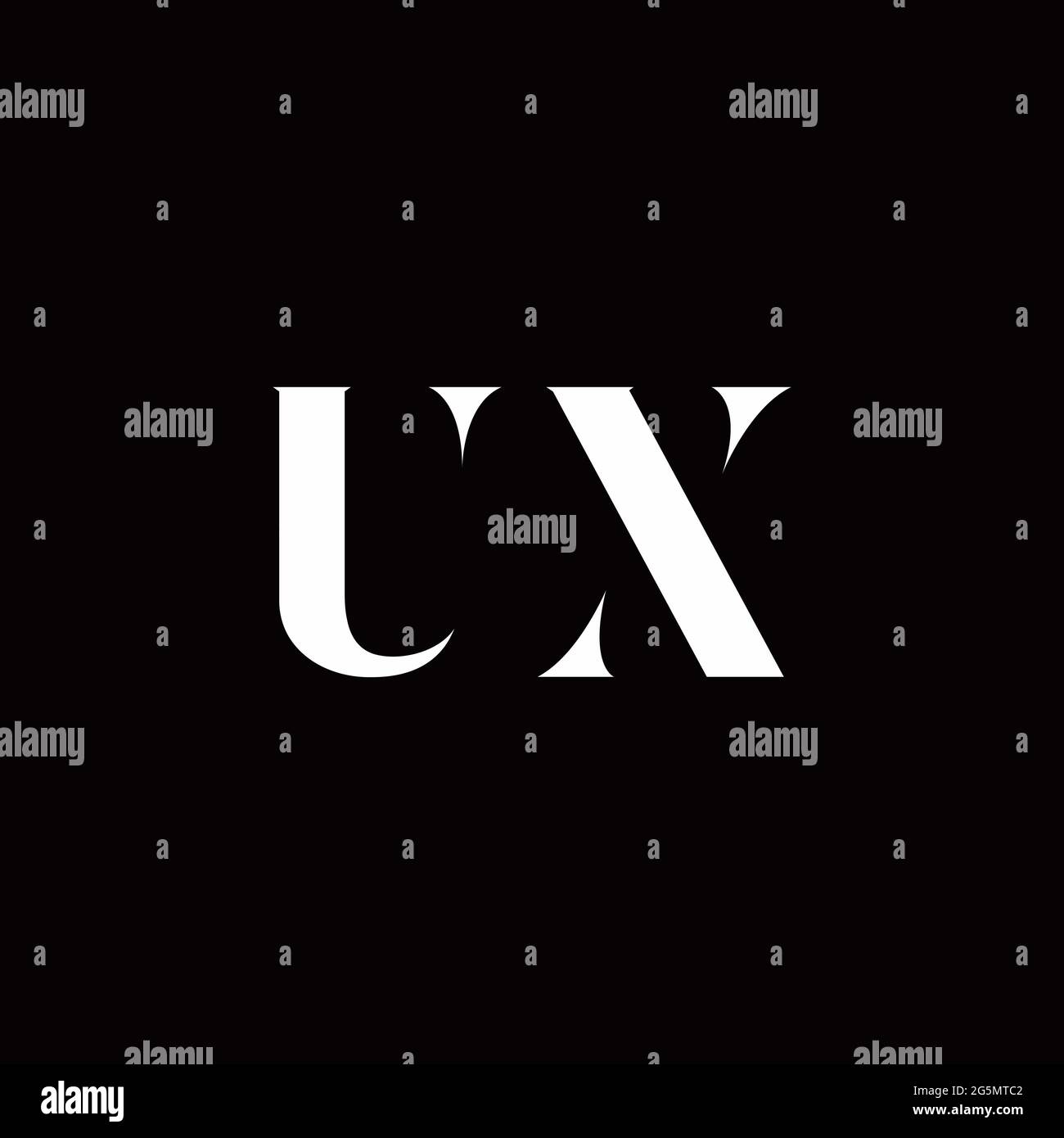 Logo Letter iniziale Logo modello con sfondo oro e nero, icona vettoriale moderno Illustrazione Vettoriale