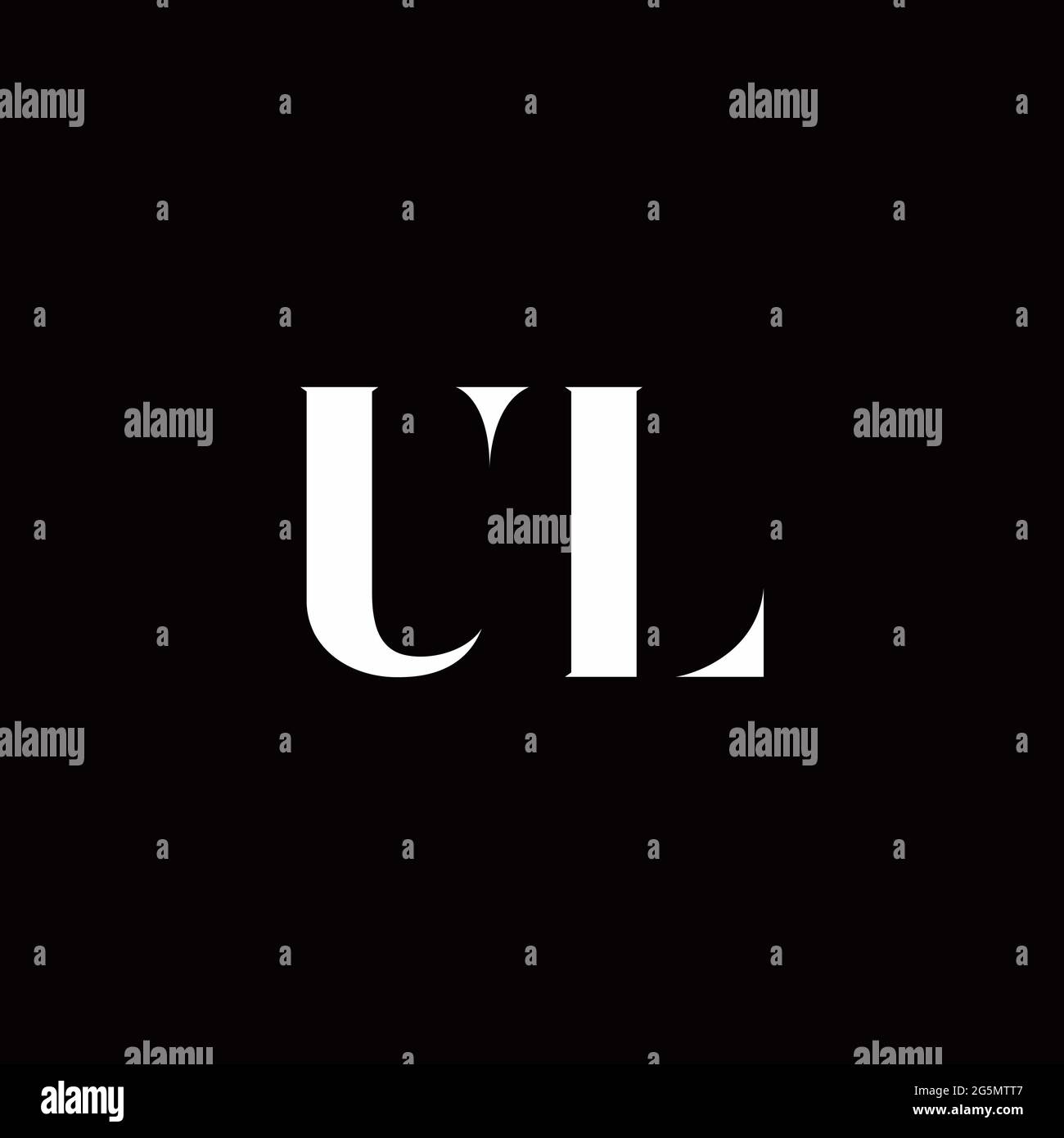 Logo Letter iniziale Logo modello con sfondo oro e nero, icona vettoriale moderno Illustrazione Vettoriale