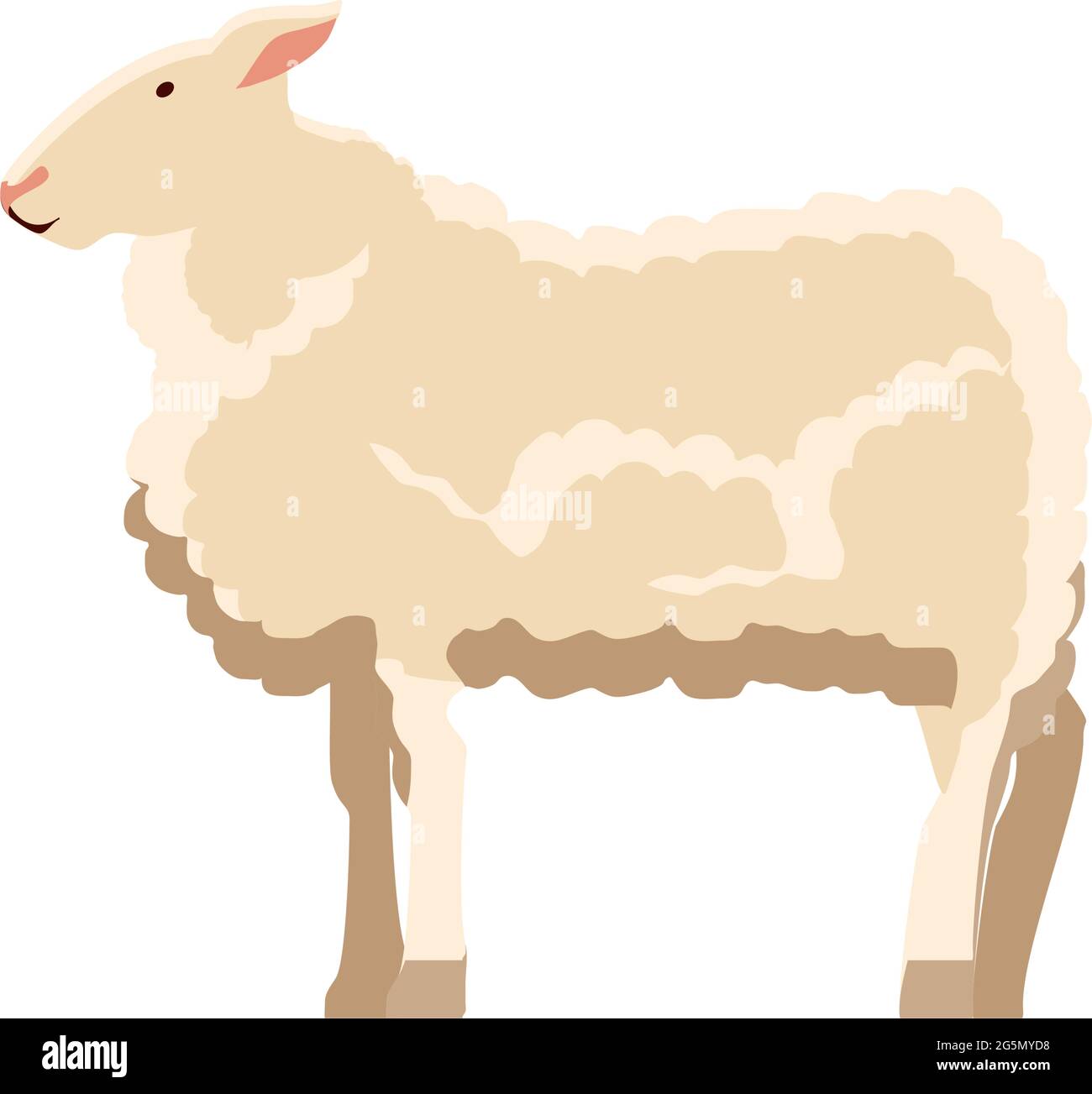 Pecore fattoria animale Illustrazione Vettoriale