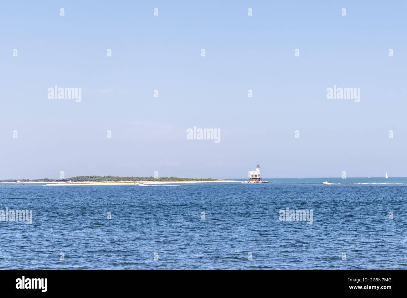 Paesaggio con faro "Bug" Foto Stock