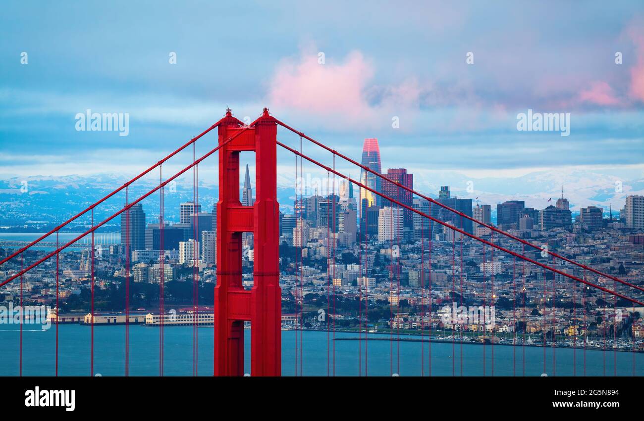 Golden Gate Bridge , San Francisco Foto Stock