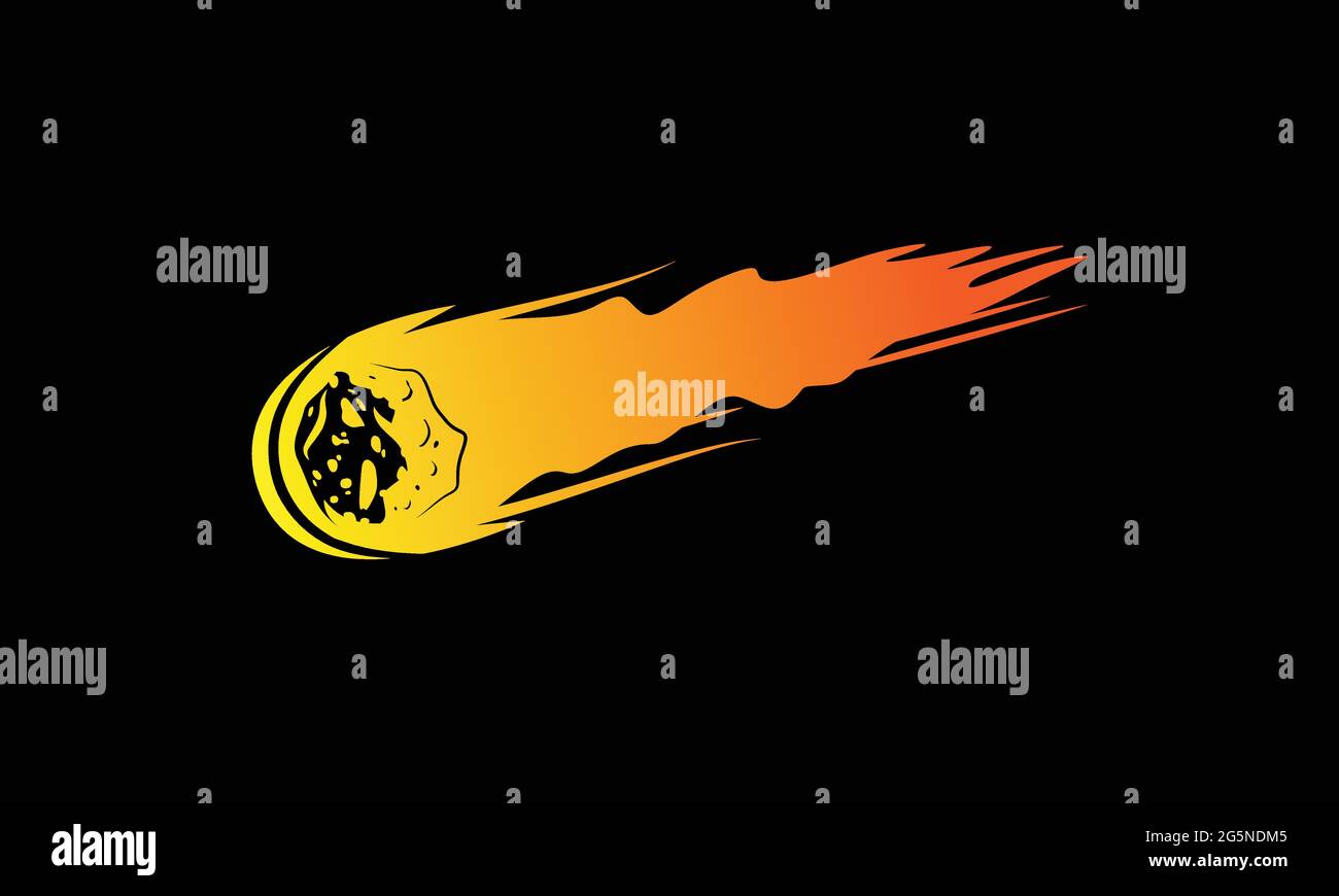 Icona Asteroid Logo disegno vettoriale Illustrazione Vettoriale