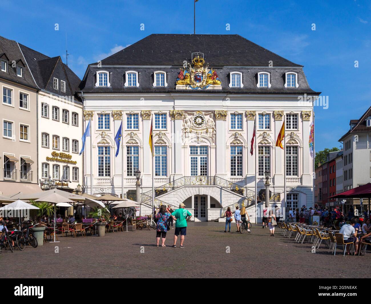 Old Townhall, Bonn, Nord Reno-Westfalia, Germania, Europa Foto Stock