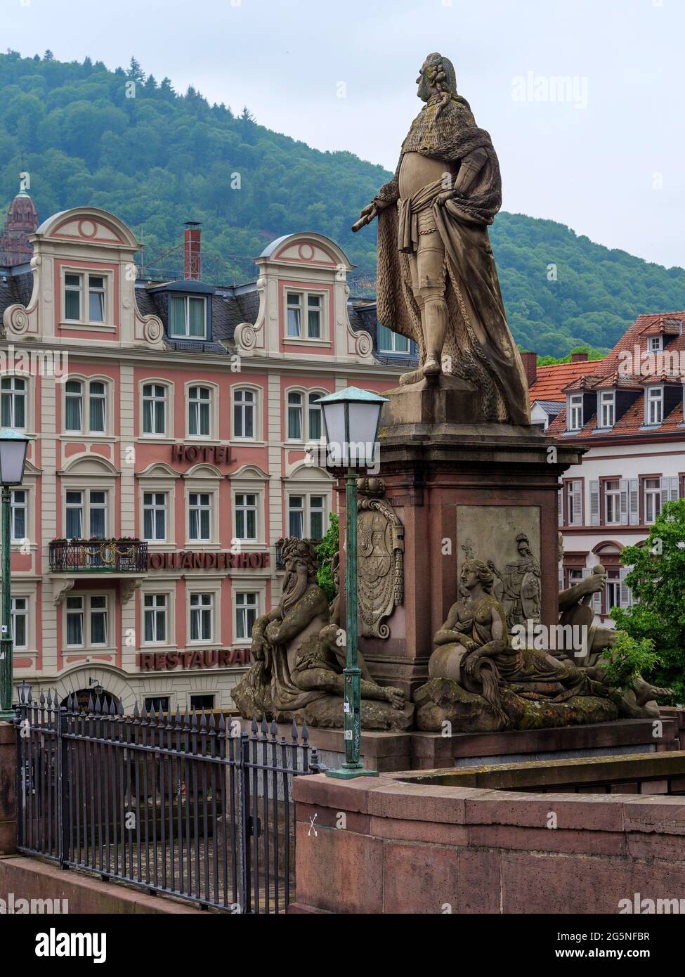 Old Bridge, Heidelberg, Baden-Wuerttemberg, Germania, Europa Foto Stock