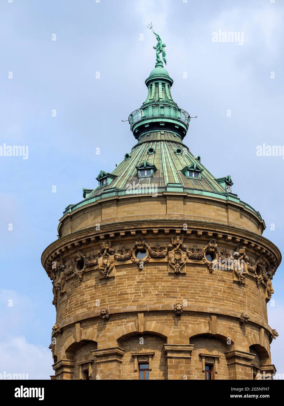 Watertower, Mannheim, Baden-Wuerttemberg, Germania, Europa Foto Stock