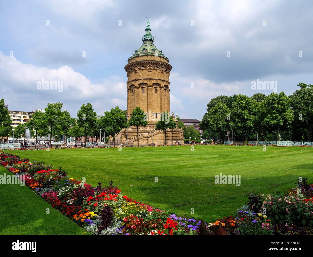 Watertower, Mannheim, Baden-Wuerttemberg, Germania, Europa Foto Stock